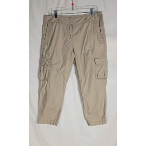 LOFT Outlet  Women's Capris Beige Size 8P Cargo Pants